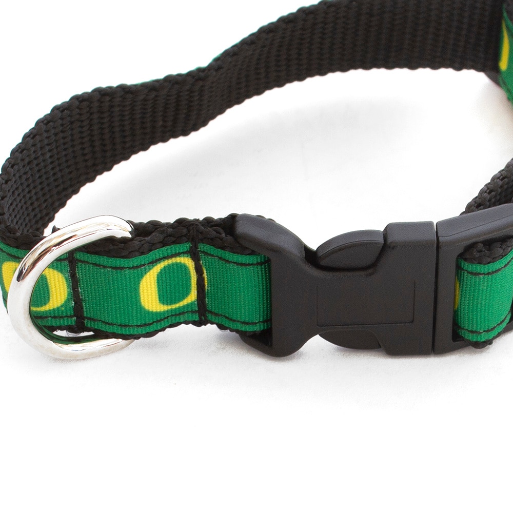 Classic Oregon O, All Star Dogs, Green, Collar, Gifts, Heavy Duty, Nylon Webbing, Collar, 606635